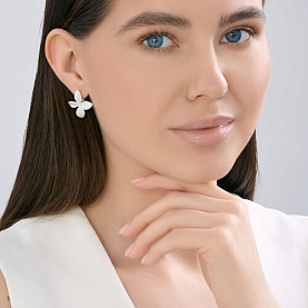 Серьги SOKOLOV - Серебро 925, Фианит (арт. 94027297)