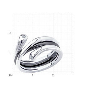 Кольцо SOKOLOV - Серебро 925, Фианит (арт. 94013462)