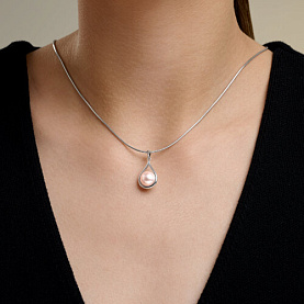 Подвеска Diamant - Серебро 925, Жемчуг синтетический (арт. 94-130-00138-1)