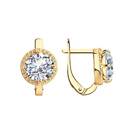 Серьги SOKOLOV - Серебро 925, Фианит (арт. 93021143)