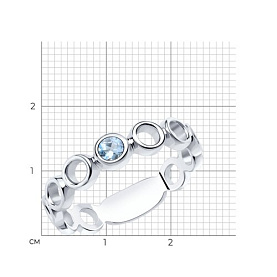 Кольцо SOKOLOV - Серебро 925, Топаз (арт. 92011964)