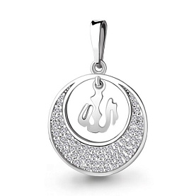 Подвеска Аквамарин - Серебро 925, Фианит (арт. 21114А.5)