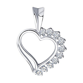 Подвеска SOKOLOV - Серебро 925, Фианит (арт. 94030011)