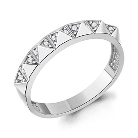 Кольцо Аквамарин - Серебро 925, Фианит (арт. 67934А.5)