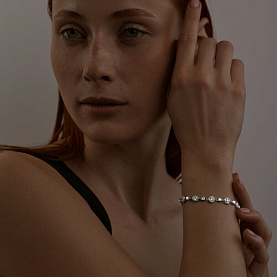 Браслет SOKOLOV - Серебро 925, Фианит (арт. 94051026)