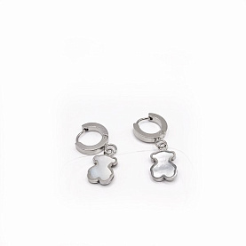 Серьги Фиделис - Прочие материалы, Перламутр (арт. T04-1E-Rd)