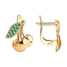 Серьги SOKOLOV - Серебро 925, Фианит (арт. 93020149)