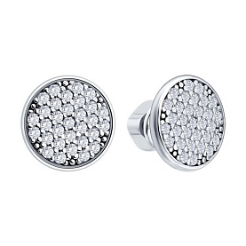 Серьги Diamant - Серебро 925, Фианит (арт. 94-122-00518-1)