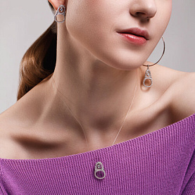 Серьги SOKOLOV - Серебро 925, Фианит (арт. 94024722)