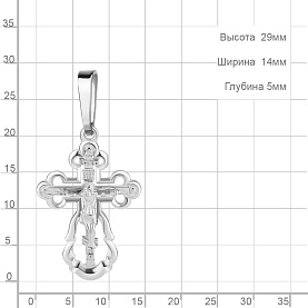 Подвеска Аквамарин - Серебро 925 (арт. 14963.5)