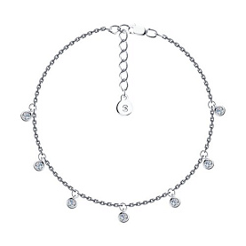 Браслет SOKOLOV - Серебро 925, Фианит (арт. 94050620)