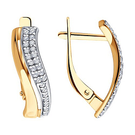 Серьги SOKOLOV - Серебро 925, Фианит (арт. 93020677)