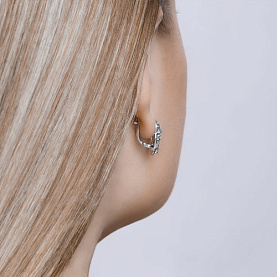 Серьги SOKOLOV - Серебро 925, Топаз, Фианит (арт. 92021139)