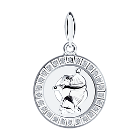 Подвеска SOKOLOV - Серебро 925, Фианит (арт. 94031391)