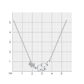 Колье SOKOLOV - Серебро 925, Фианит (арт. 94071036)