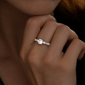 Кольцо SOKOLOV - Серебро 925, Фианит (арт. 94012521)