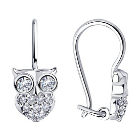 Серьги Diamant - Серебро 925, Фианит (арт. 94-120-01030-1)