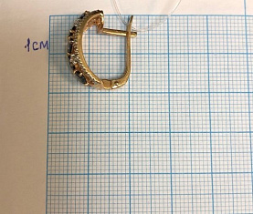 Серьги Александра - Золото 585, Сапфир, Бриллиант (арт. 3020587)