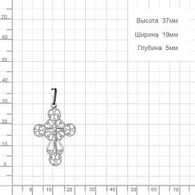 Подвеска Аквамарин - Серебро 925 (арт. 10323.5)