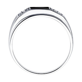 Кольцо SOKOLOV - Серебро 925, Фианит, Эмаль (арт. 94010437)