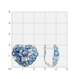 Серьги SOKOLOV - Серебро 925, Фианит (арт. 94027602)