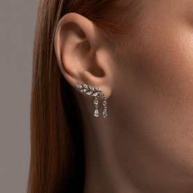 Серьги SOKOLOV - Серебро 925, Фианит (арт. 94026641)