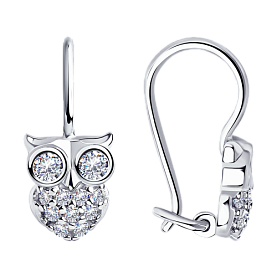 Серьги Diamant - Серебро 925, Фианит (арт. 94-120-01030-1)