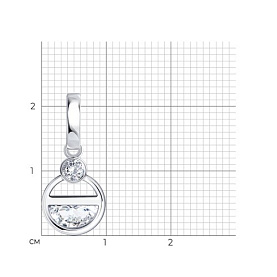 Подвеска SOKOLOV - Серебро 925, Фианит (арт. 94033438)