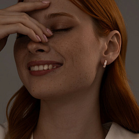 Серьги SOKOLOV - Серебро 925, Фианит (арт. 93020647)