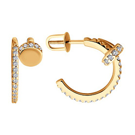 Серьги Diamant - Серебро 925, Фианит (арт. 93-122-02048-1)