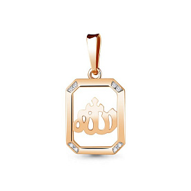 Подвеска Аквамарин - Золото 375, Фианит (арт. 21110А.8)