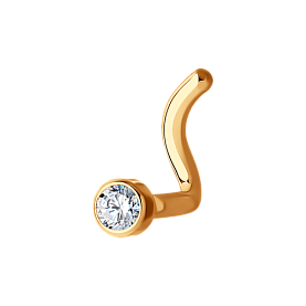 Пирсинг SOKOLOV - Золото 375, Фианит (арт. 060017-4)