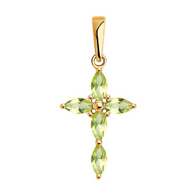 Подвеска Diamant - Золото 585, Хризолит (арт. 51-330-02326-4)