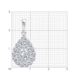 Подвеска Diamant - Серебро 925, Фианит (арт. 94-130-02407-1)