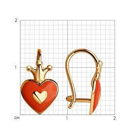 Серьги SOKOLOV - Золото 585, Эмаль (арт. 027348)