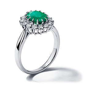 Кольцо Platinum Lab. - Платина 950 (арт. ПК-207И-01)