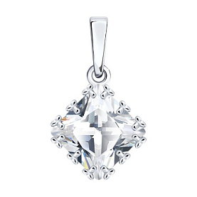 Подвеска SOKOLOV - Серебро 925, Фианит (арт. 94033399)