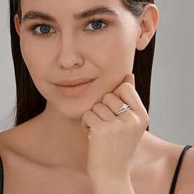 Кольцо SOKOLOV - Серебро 925, Фианит (арт. 94014403)
