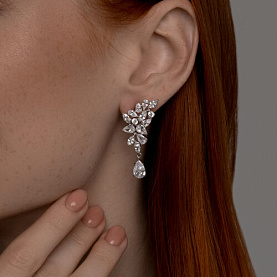 Серьги SOKOLOV - Серебро 925, Фианит (арт. 94026750)