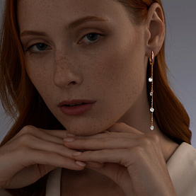 Серьги SOKOLOV - Серебро 925, Фианит (арт. 93021063)