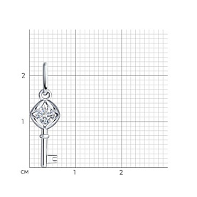 Подвеска SOKOLOV - Серебро 925, Фианит (арт. 94030956)