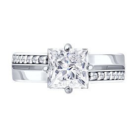 Кольцо SOKOLOV - Серебро 925, Фианит (арт. 94014961)