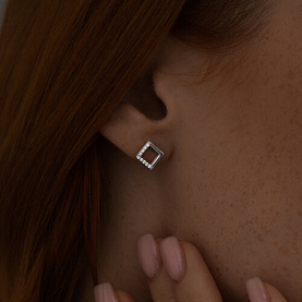 Серьги SOKOLOV - Серебро 925, Фианит (арт. 94023039)
