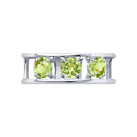 Кольцо SOKOLOV - Серебро 925, Хризолит (арт. 92012127)