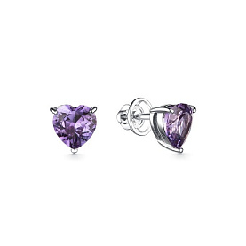 Серьги Дар - Серебро 925, Синтетический александрит (арт. С-3751рс946)