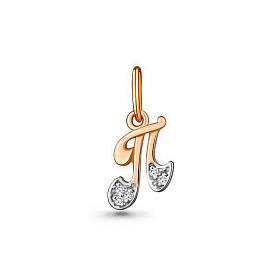 Подвеска Аквамарин - Золото 375, Фианит (арт. 23180.8)