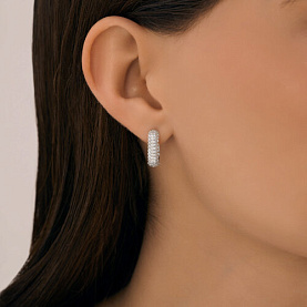 Серьги SOKOLOV - Серебро 925, Фианит (арт. 94027129)