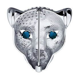 Брошь Diamant - Серебро 925, Фианит, Эмаль (арт. 94-140-02078-1)