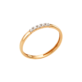 Кольцо ЮФ Династия - Золото 585, Фианит (арт. 000581-1102)