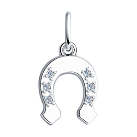 Подвеска SOKOLOV - Серебро 925, Фианит (арт. 94031534)